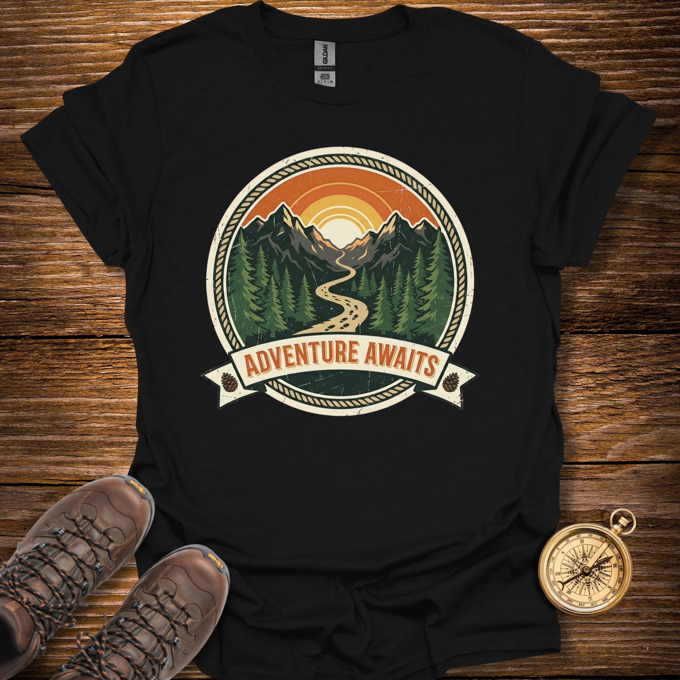 Vintage Adventure Awaits T-Shirt