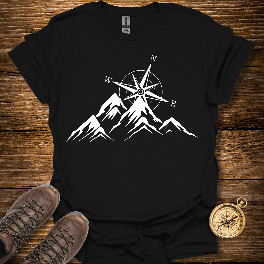 Compass And Mountains T-Shirt