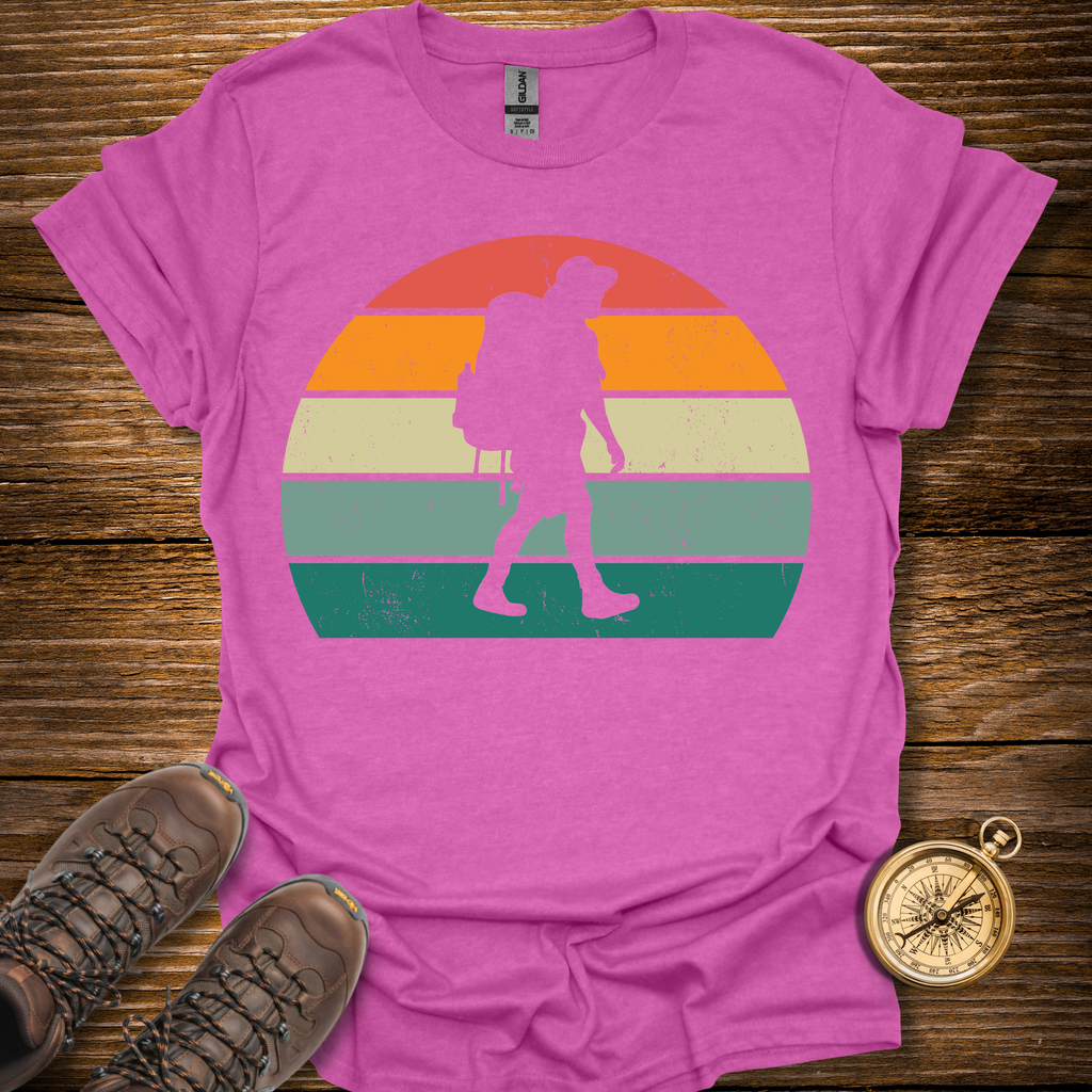 Sunset Hiker Man T-Shirt