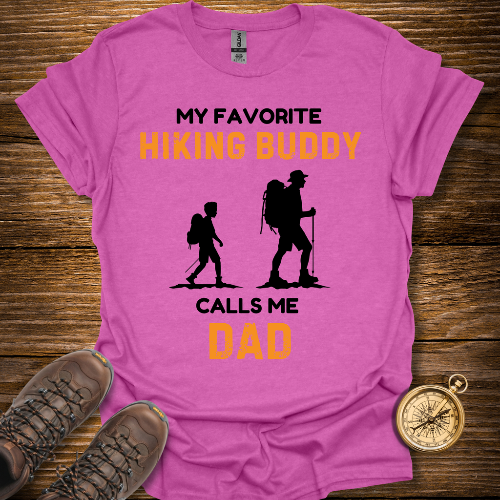 Favorite Hiking Buddy Dad T-Shirt