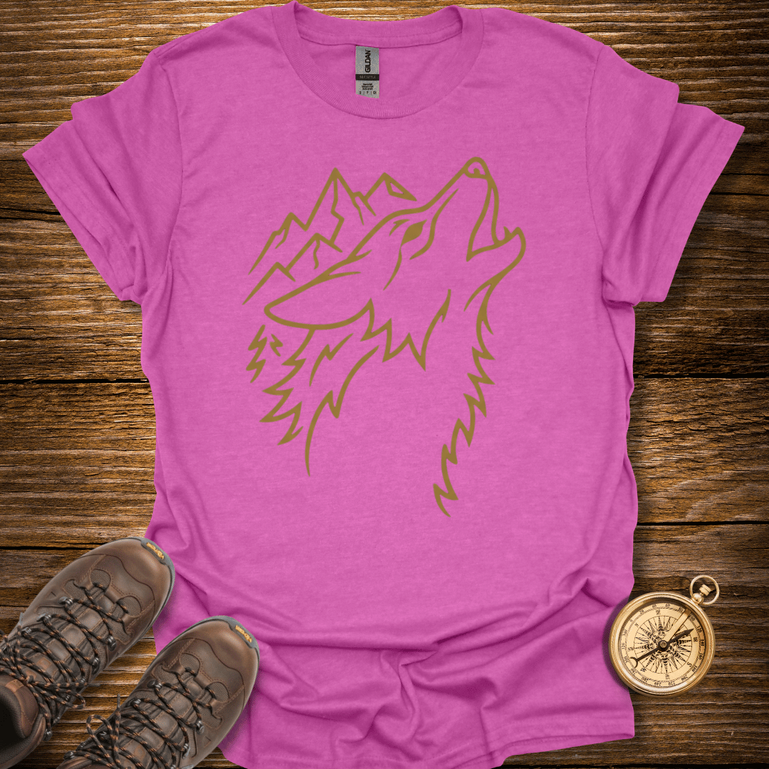 Wolf And Mountains T-Shirt