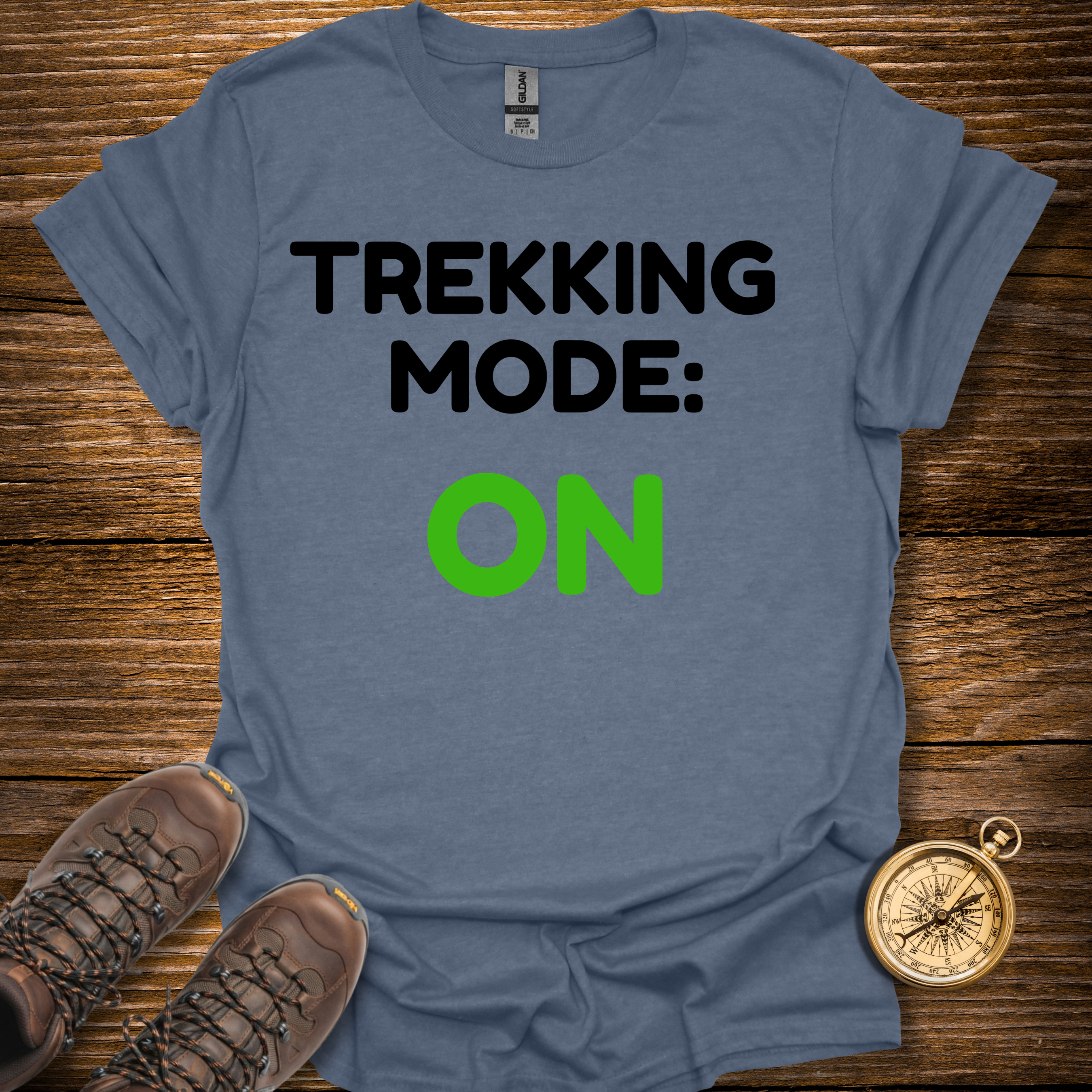 Trekking Mode On T-Shirt