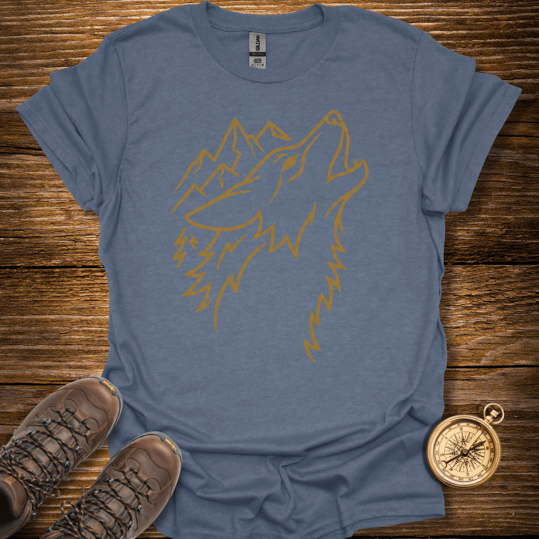Wolf And Mountains T-Shirt