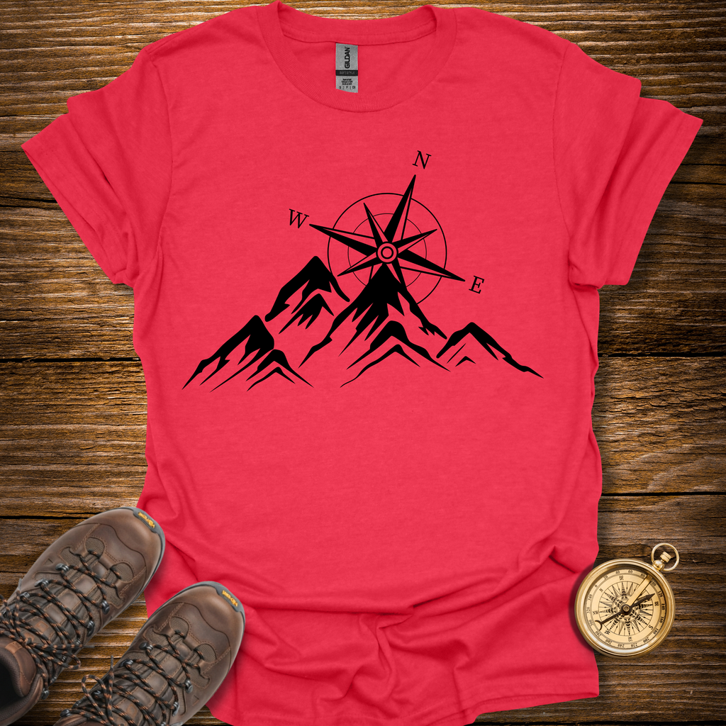 Compass And Mountains T-Shirt