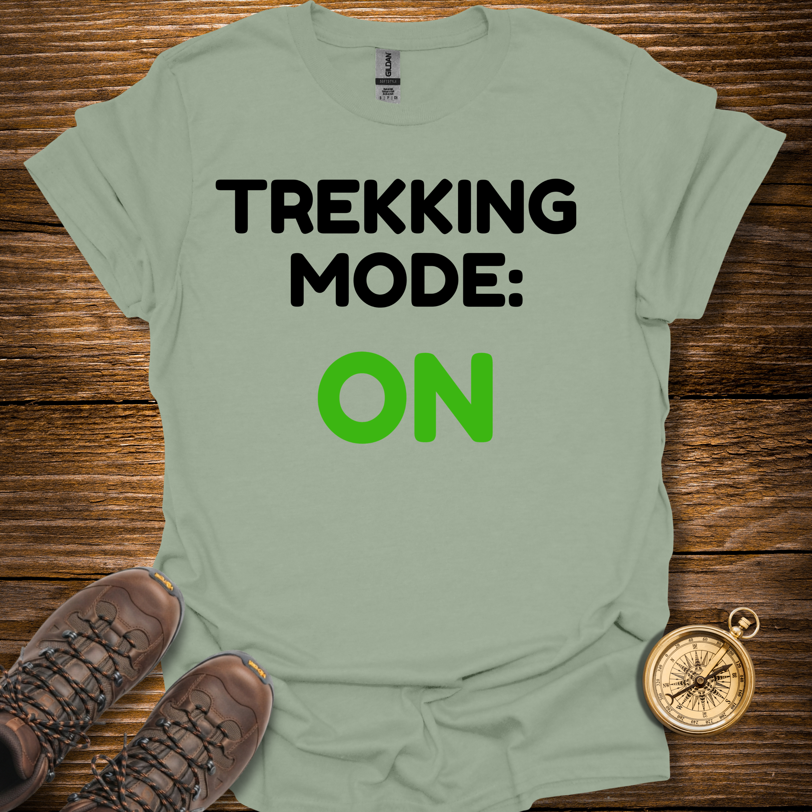 Trekking Mode On T-Shirt