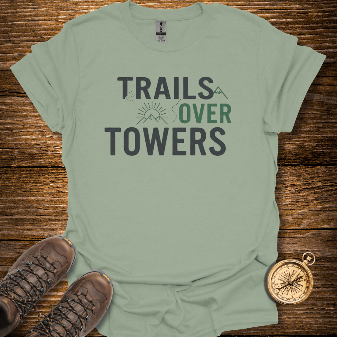 Trails Over Towers T-Shirt