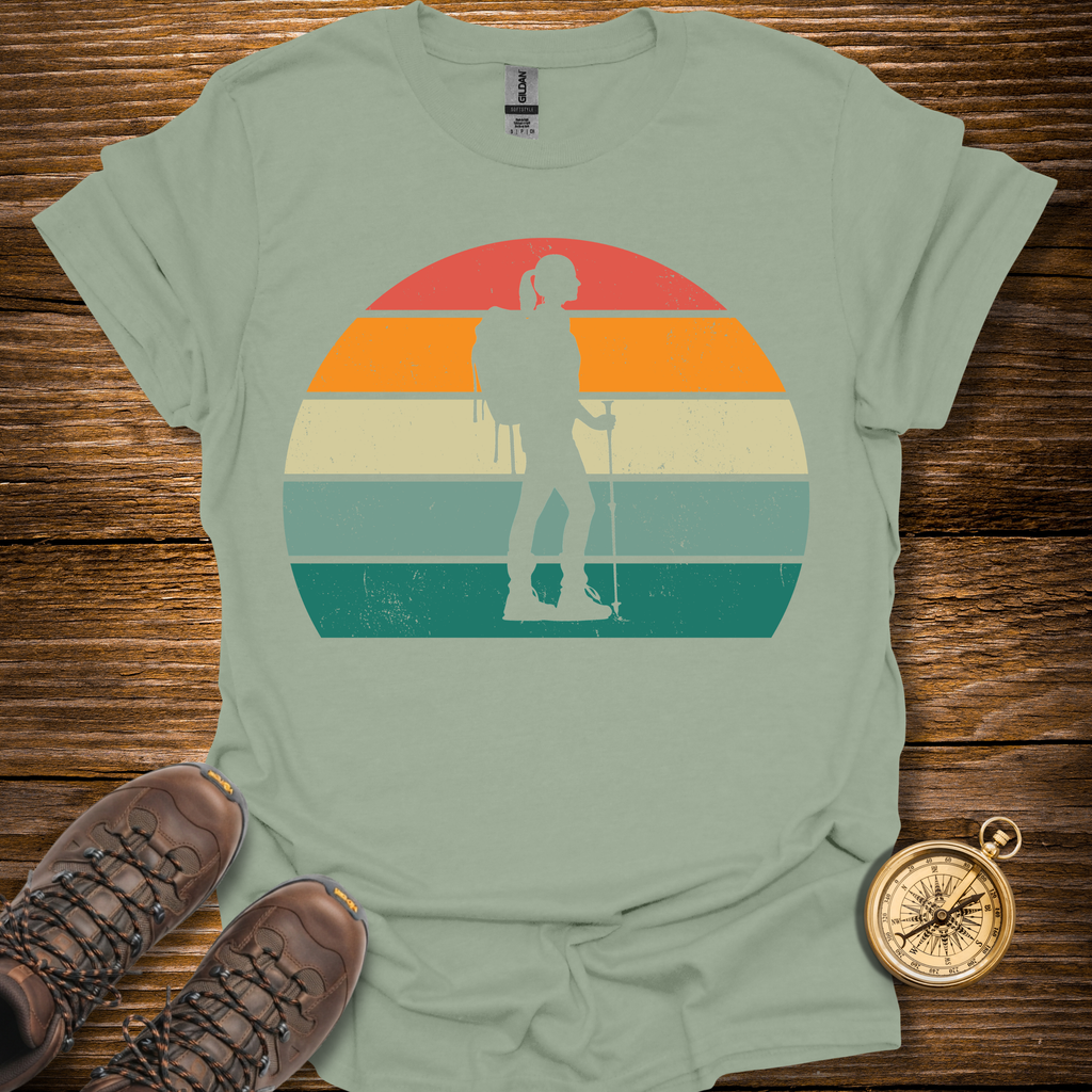 Sunset Hiker Woman T-Shirt