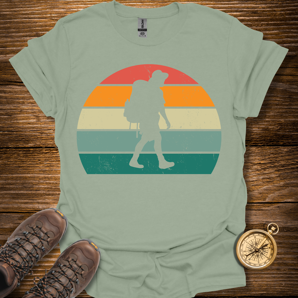 Sunset Hiker Man T-Shirt