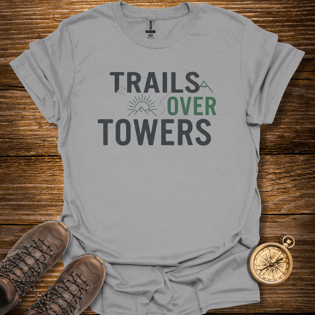 Trails Over Towers T-Shirt