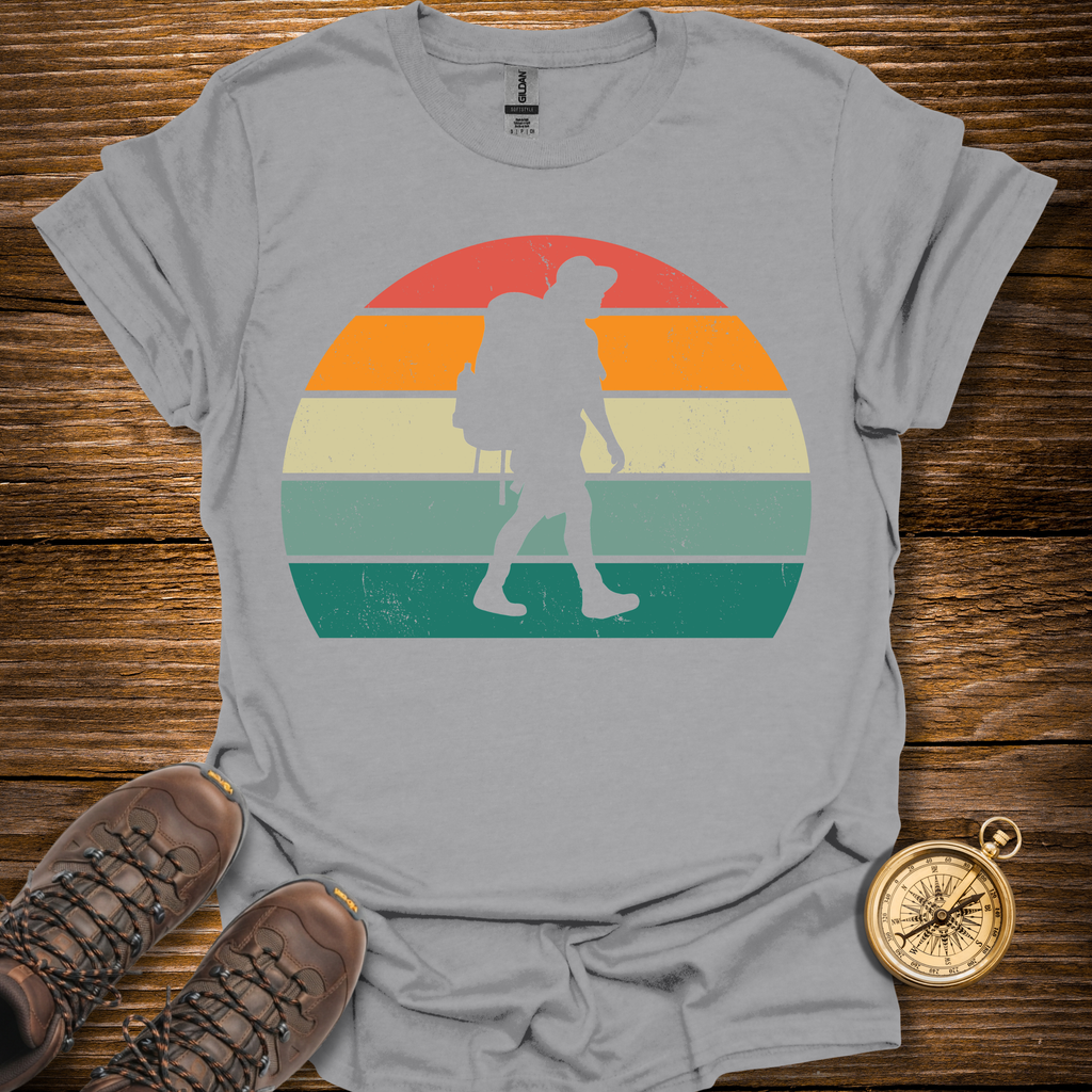 Sunset Hiker Man T-Shirt