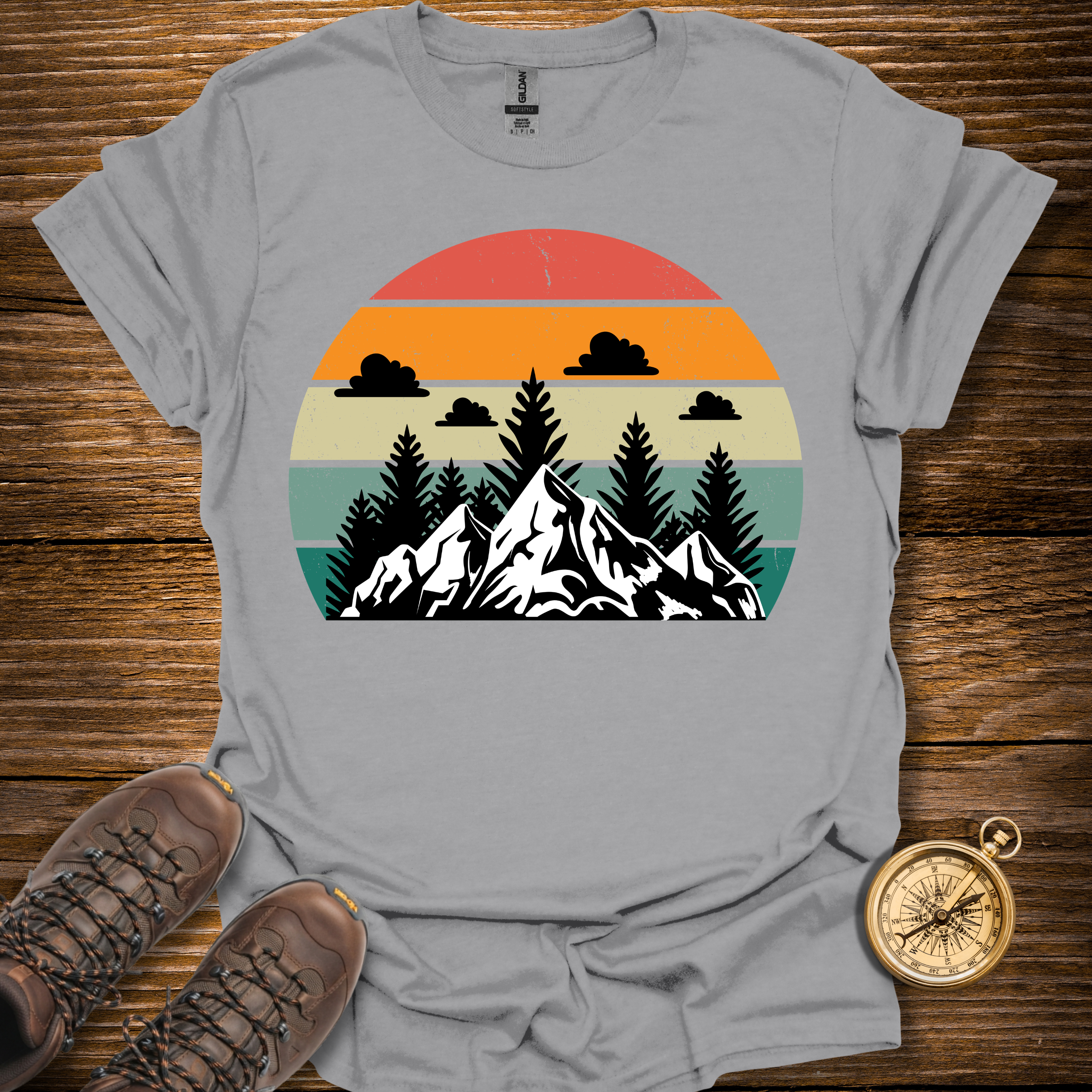 Cloudy Mountains T-Shirt