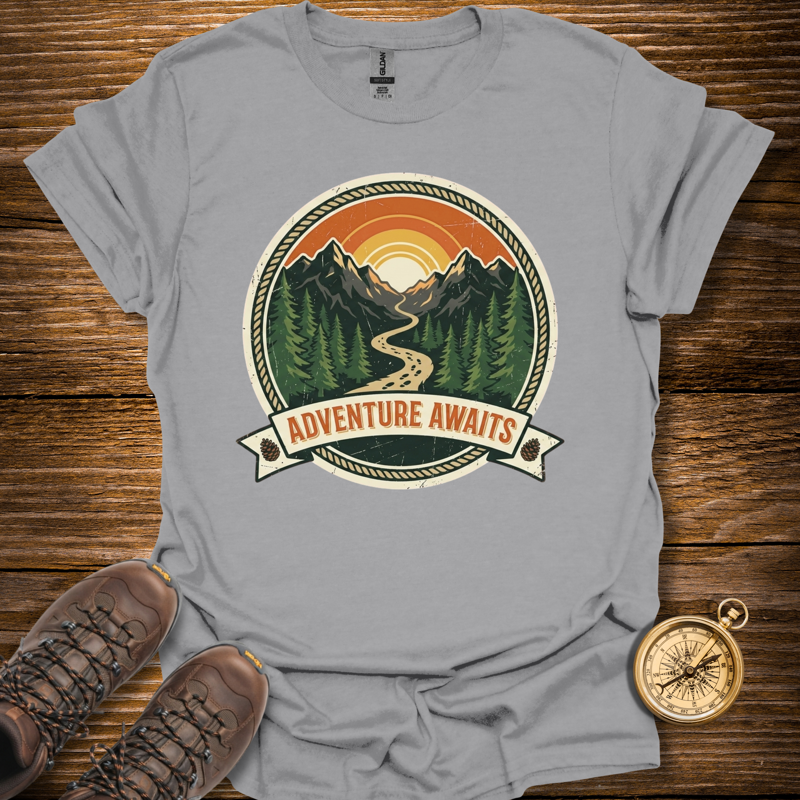 Vintage Adventure Awaits T-Shirt